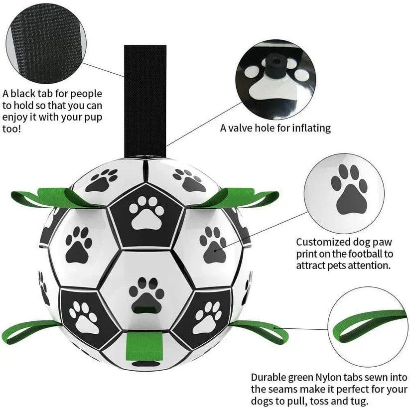 Inflatable Soccer Ball Dog Toy
