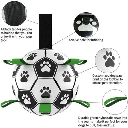 Inflatable Soccer Ball Dog Toy