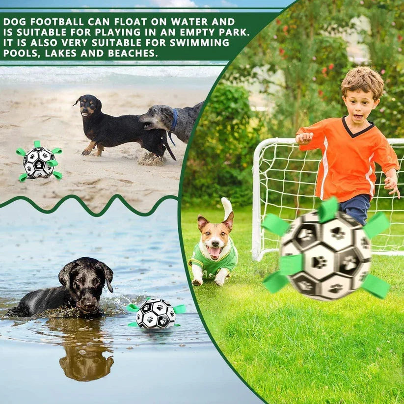 Inflatable Soccer Ball Dog Toy